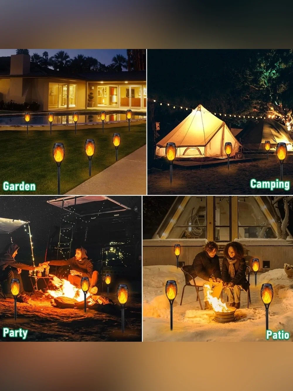 6 Pack Solar Light Outdoor